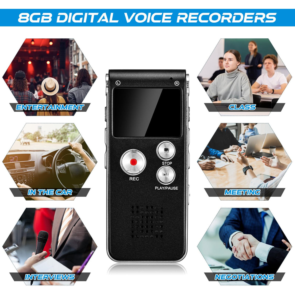 Black EVP Recorder Ghost Hunting Kit V14904