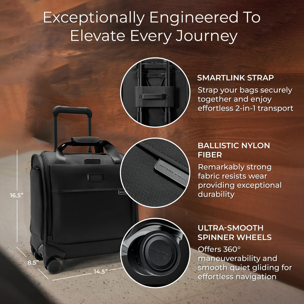Black Softside Carry On Spinner Luggage G735335