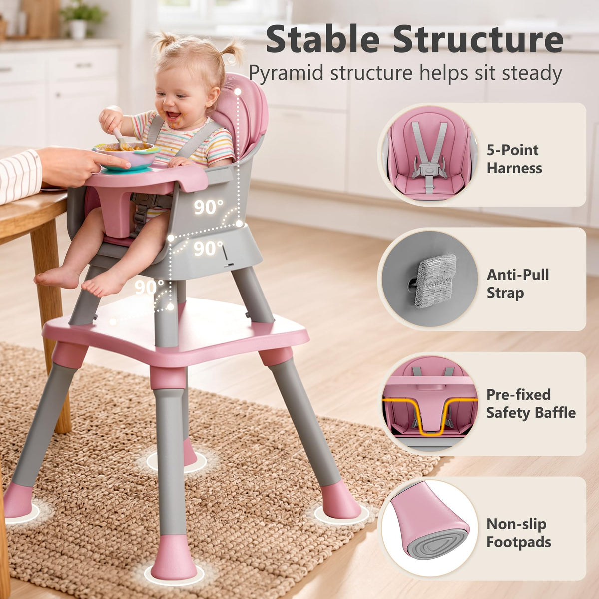 8 in 1 Baby High Chair Q335