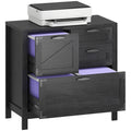 Black 4 Drawer File Cabinet G60654