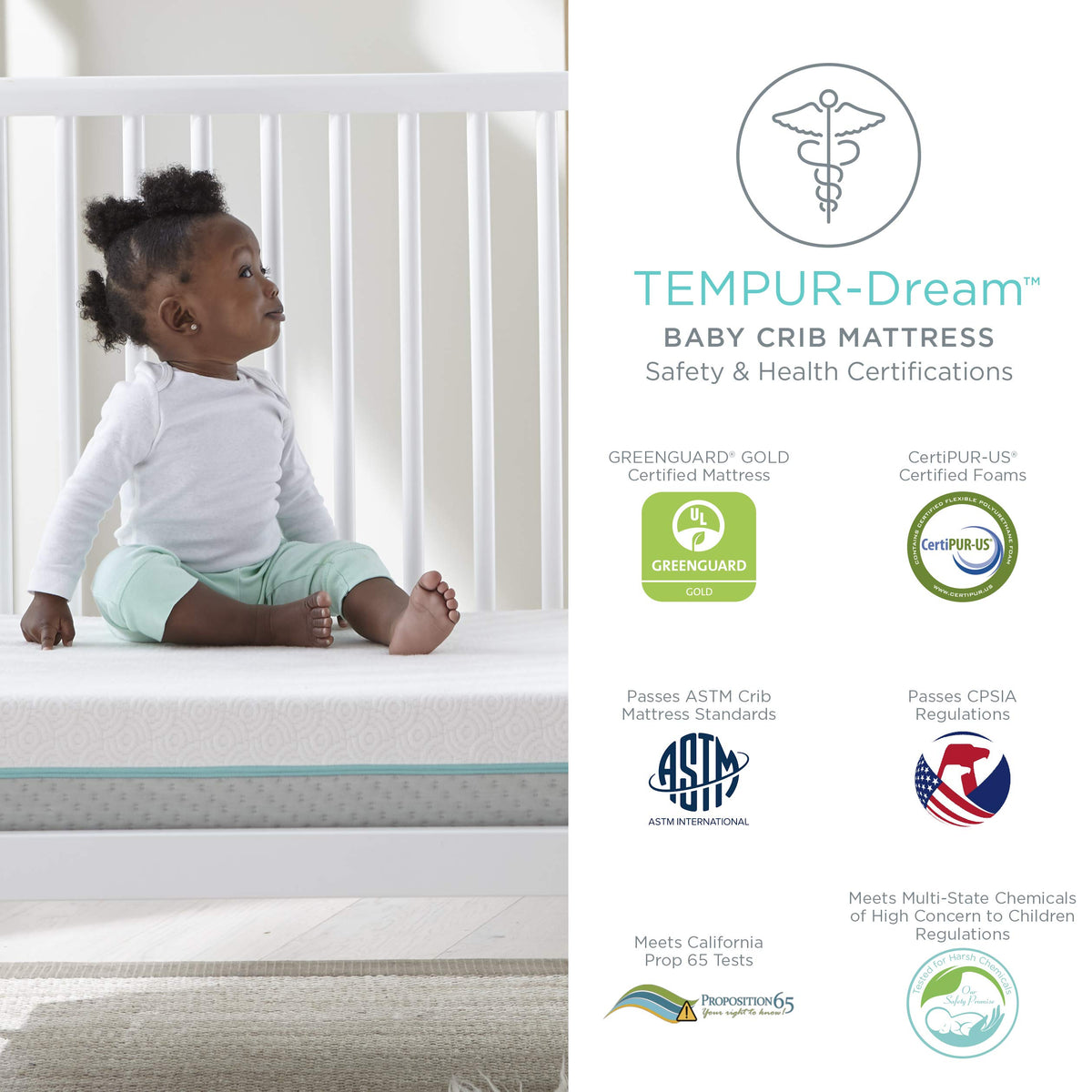 Waterproof Baby Crib and Toddler Mattress J36628