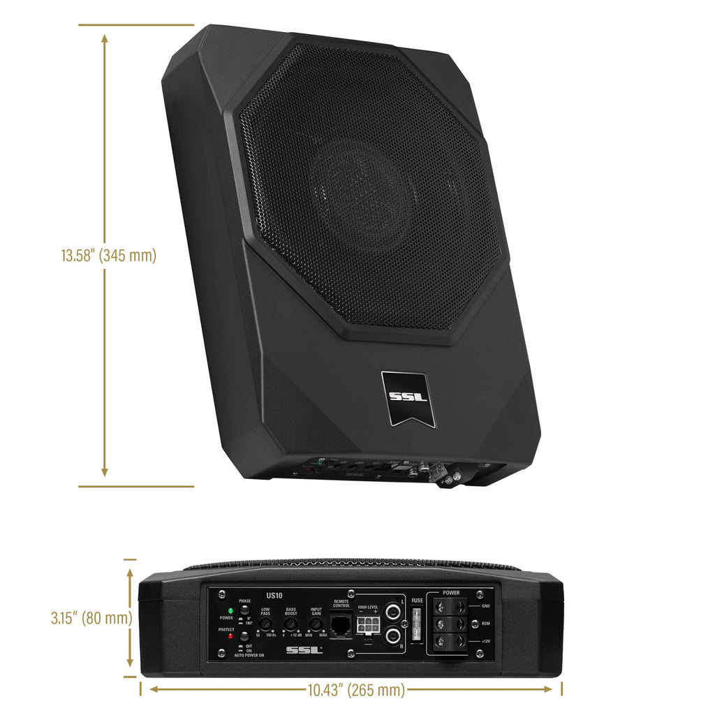10 Inch Under Seat Car Subwoofer G8427