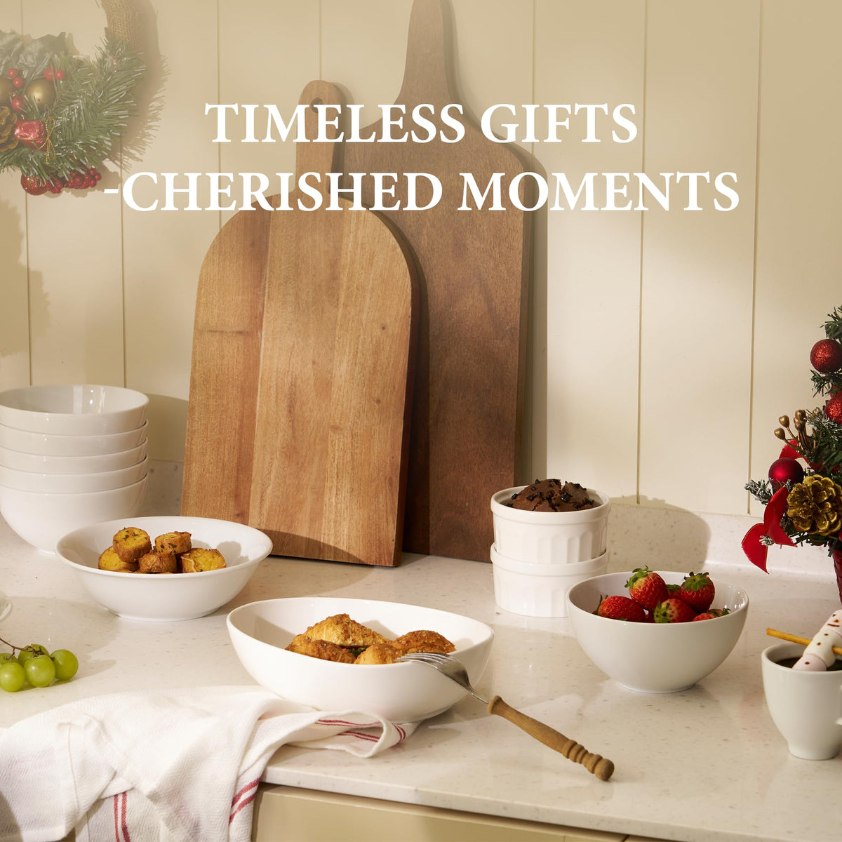 32 Oz White Porcelain Soup Bowls Set of 4 X919482
