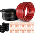 1/0 Gauge Battery Cable Kit 40ft Red/Black CCA Wire N31977
