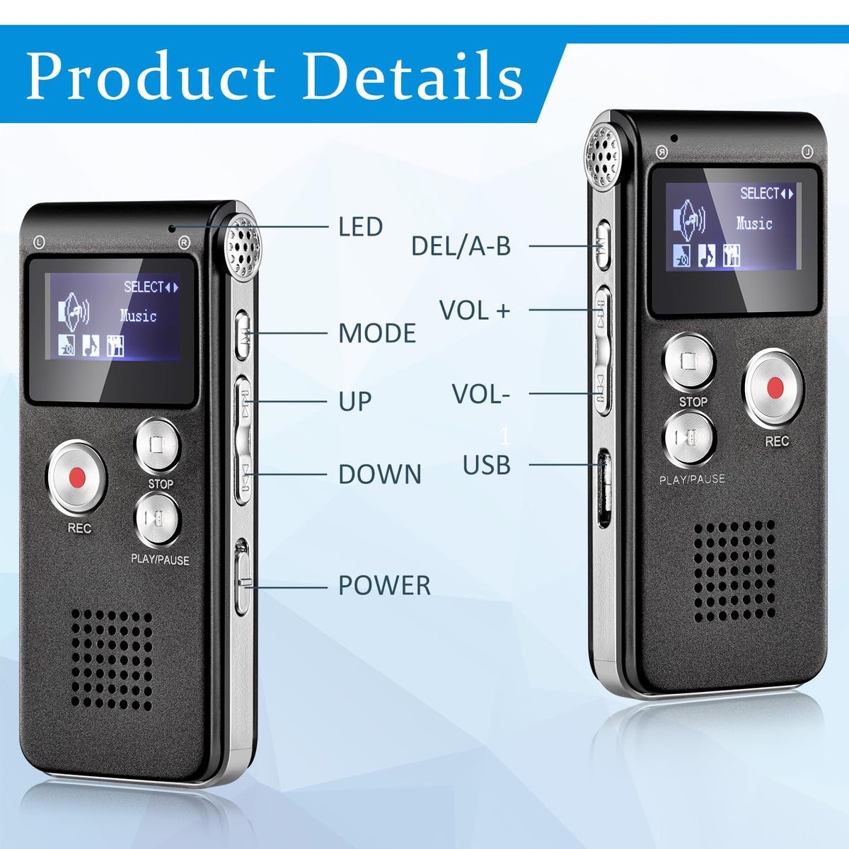 Black EVP Recorder Ghost Hunting Kit V14904