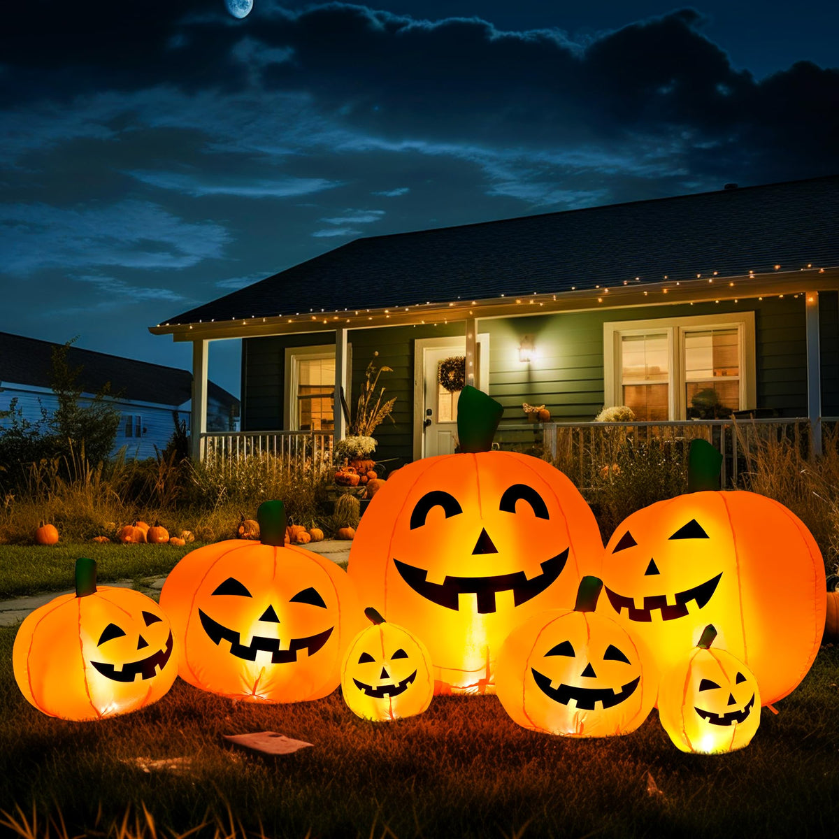 7.5FT Inflatable Outdoor Decoration Pumpkin F392197