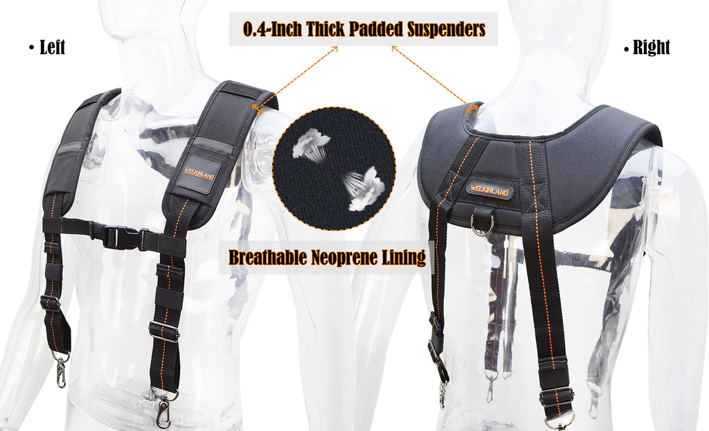 39 Pockets Tool Belts with Suspenders Q7799