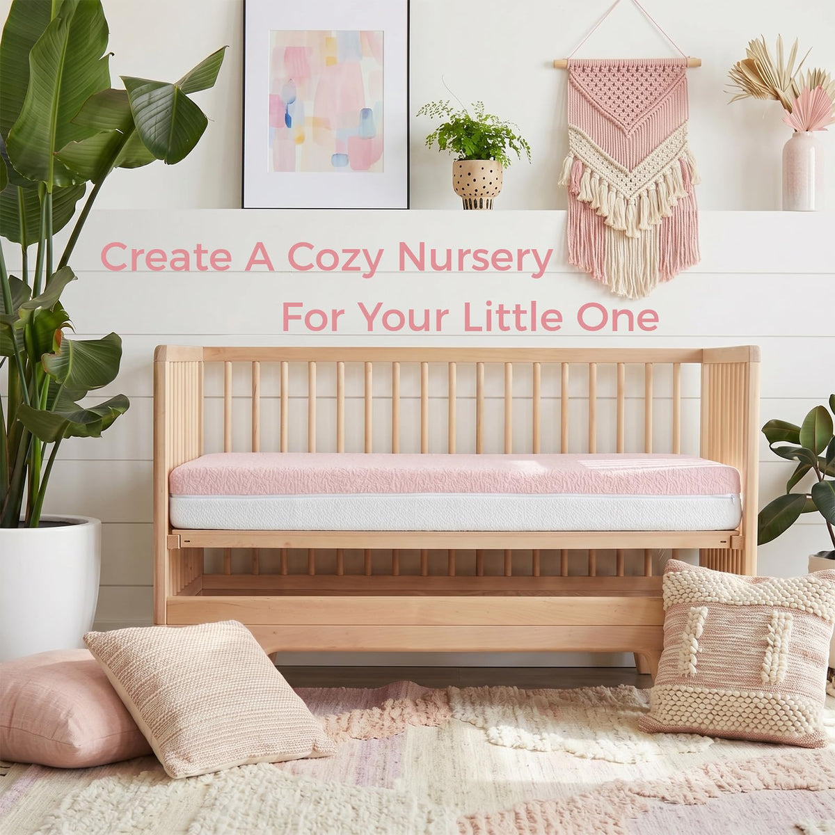 Dual Sided Gel Memory Foam Crib and Toddler Mattress P7257