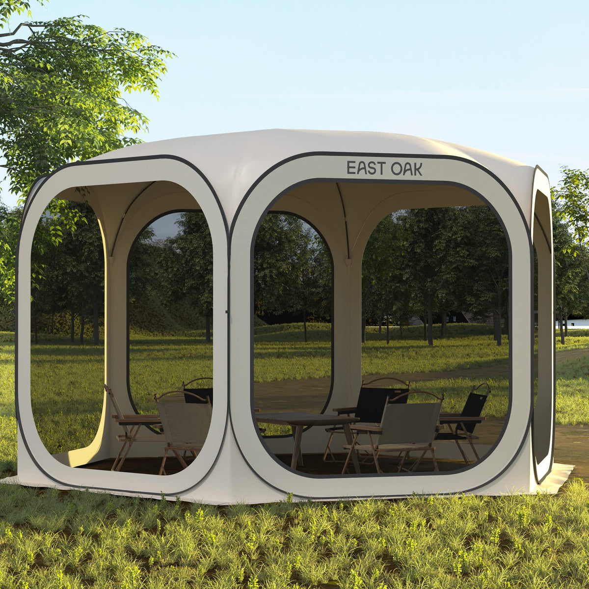 Pop-Up Screen House Tent 12 x 12 FT with Carry Bag G841