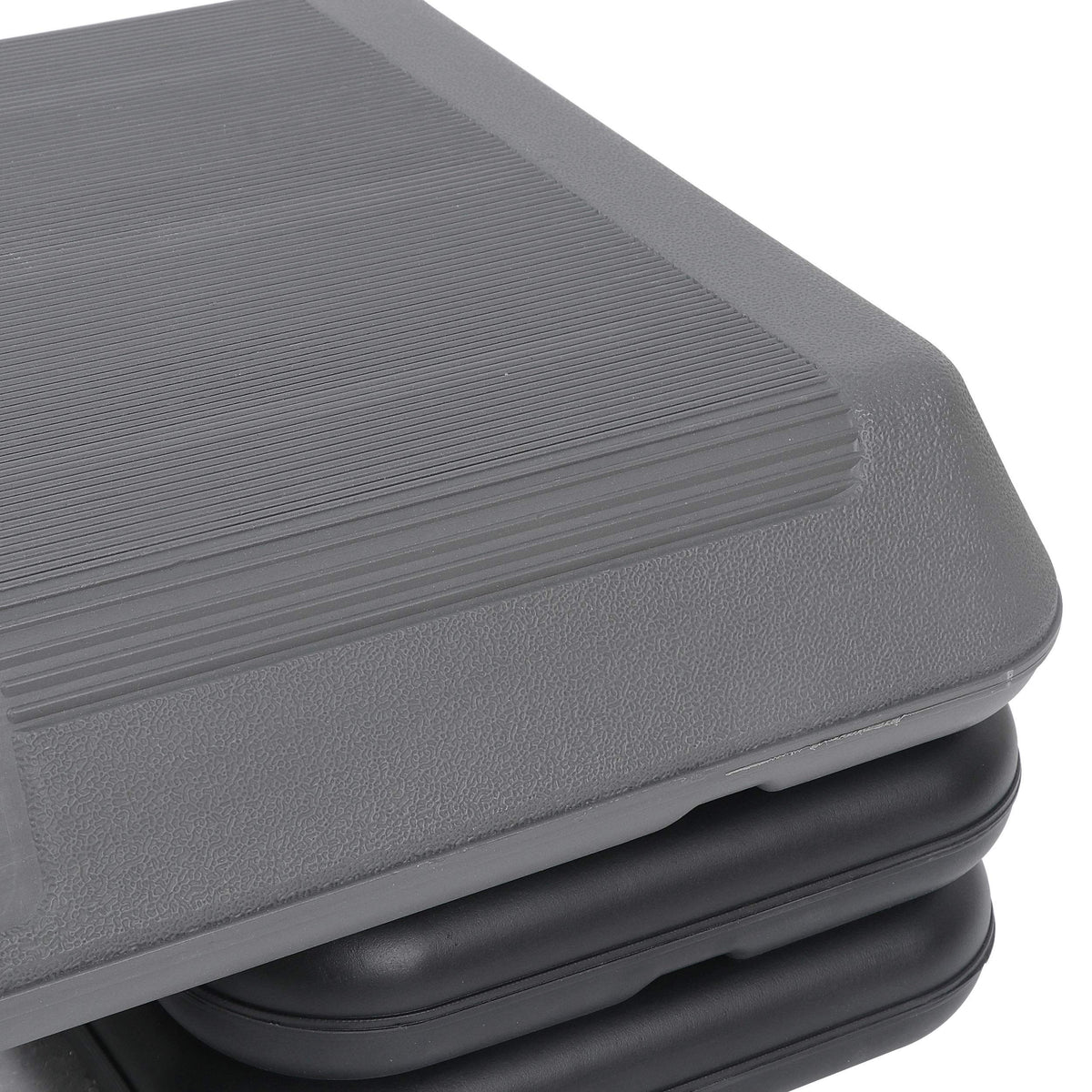Adjustable Aerobics Platform with 4 Risers Black/Gray L4586