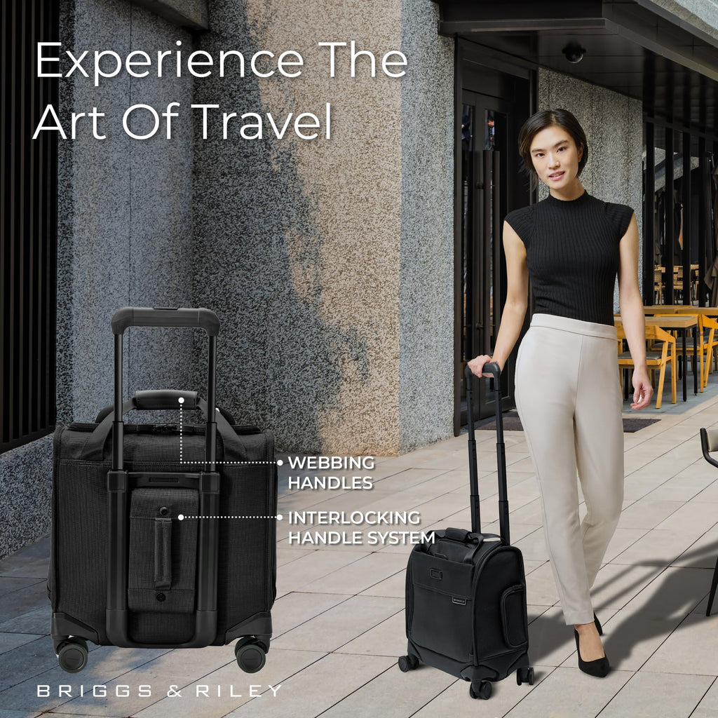 Black Softside Carry On Spinner Luggage G735335